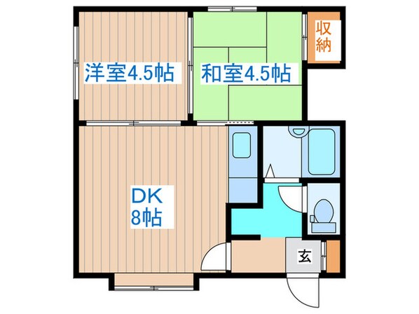 プレミエ－ル南郷Ｃの物件間取画像